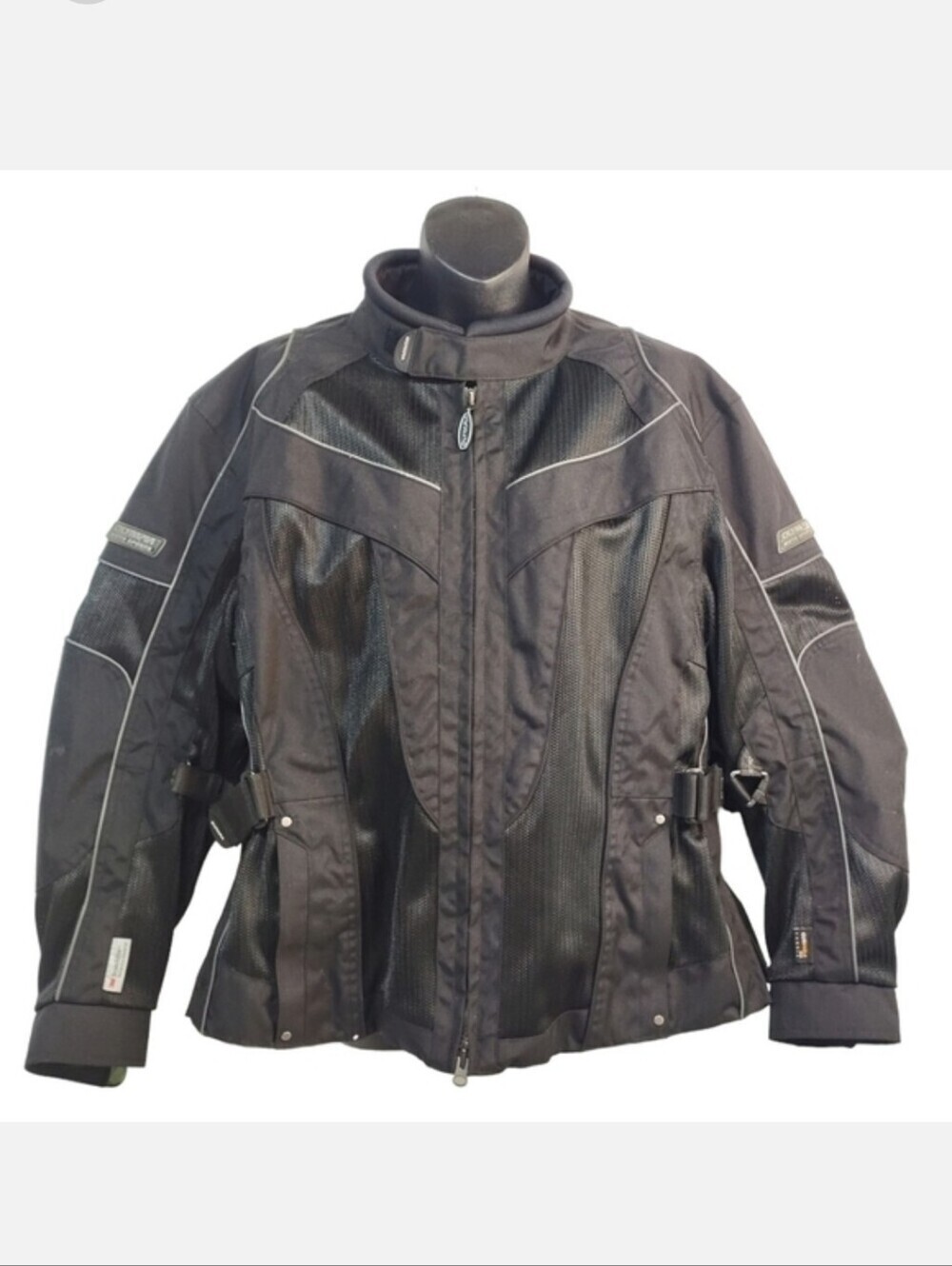 Olympia Moto Sports Women's Black Moto Jacket Size XL